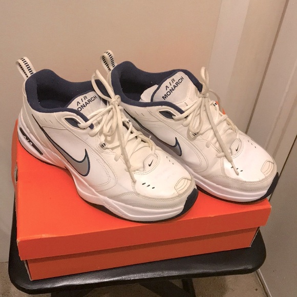 Nike Other - Nike Air Monarch IV White Sneakers.  Size 10 EUC